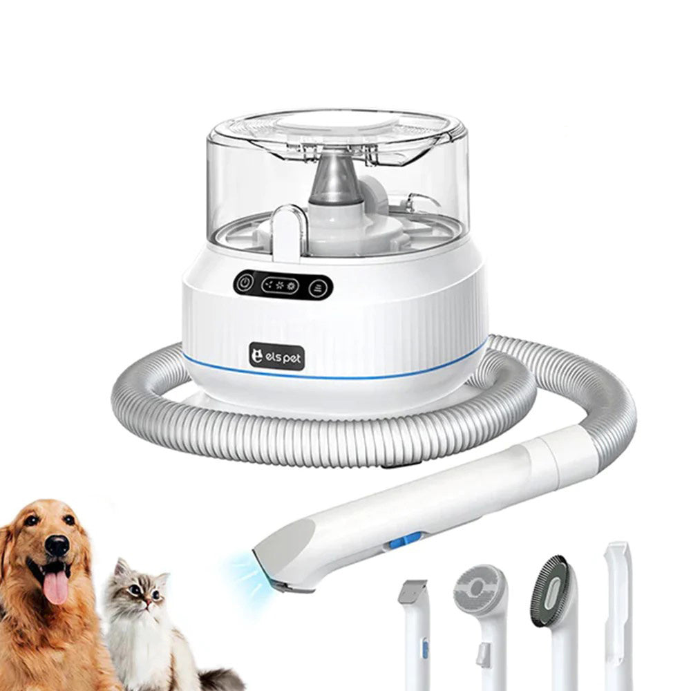 Pet Grooming Vacuum Kit with 5 Grooming Tools